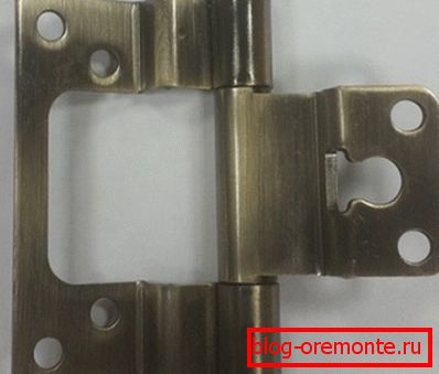 Door hinge with a porch Door hinge with a porch