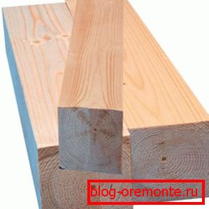 Timber from larch. Timber from larch.