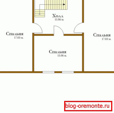 The plan of the house of timber. The plan of the house of timber.