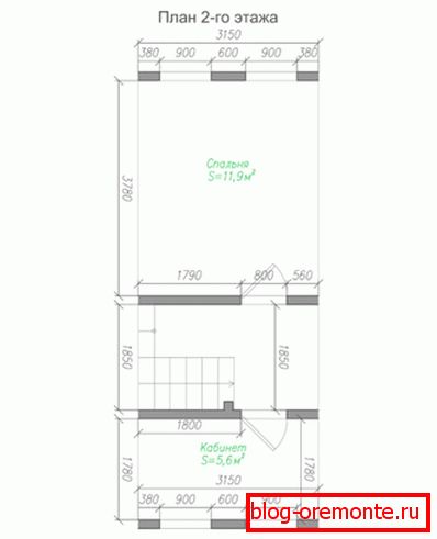 Second floor plan