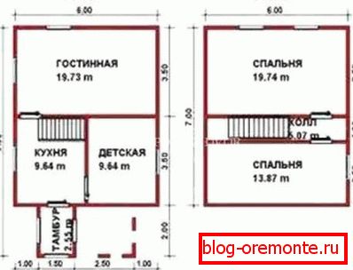 Floor plans of the house. Floor plans of the house.