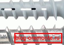 Plastic and metal dowels. Plastic and metal dowels.