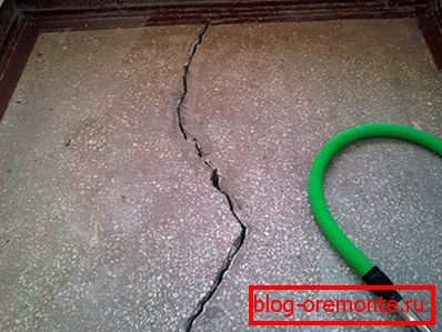 Preparation for the device of a new floor