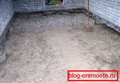 Preparation of the base under the screed Preparation of the base under the screed