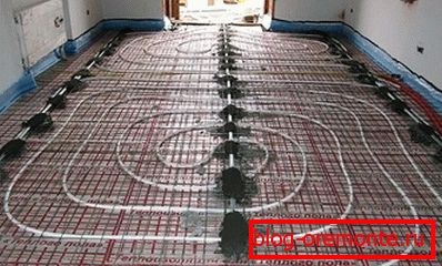 Preparing the floor for finishing screed