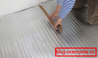 Substrate under the warm floor