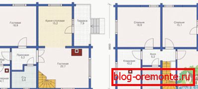 Detailed 9x10 house plan