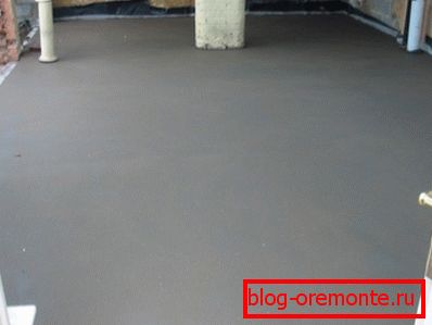 Dried concrete screed Dried concrete screed