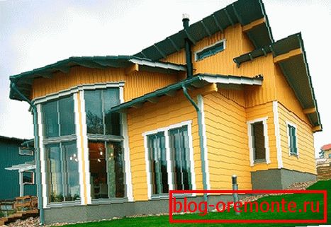 Wooden house can be repainted