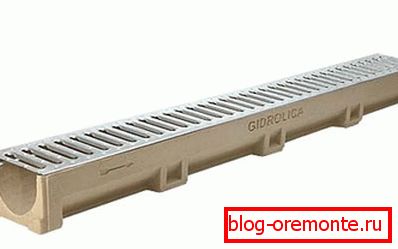Polymer concrete chute. Polymer concrete chute.