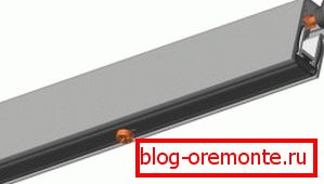 Guillotine threshold threshold at the front door