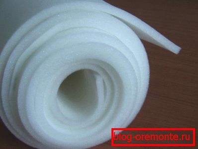 Foam rubber for door insulation Foam rubber for door insulation