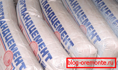 Portland cement brand M500. Portland cement brand M500.