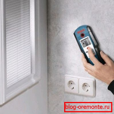 Check the presence of wires in the wall Check the presence of wires in the wall