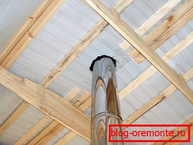 Correctly choose the location of the chimney