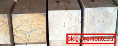 When choosing a material, carefully inspect the end of the wood, if there are many cracks on it, then such a timber will quickly crack due to temperature drops When choosing a material, carefully inspect the end of the wood, if there are many cracks on it, then such a timber will quickly crack due to temperature drops