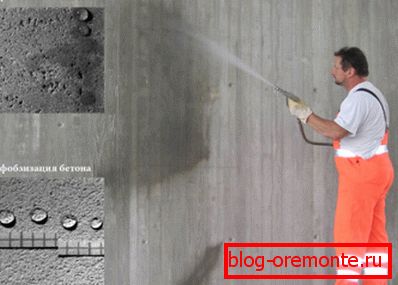 An example before and after processing concrete An example before and after processing concrete