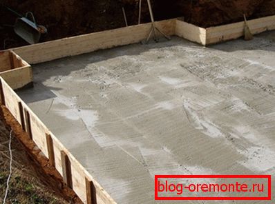 Sample made footing Sample made footing