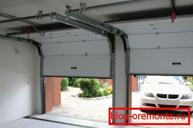 The principle of opening sectional doors The principle of opening sectional doors