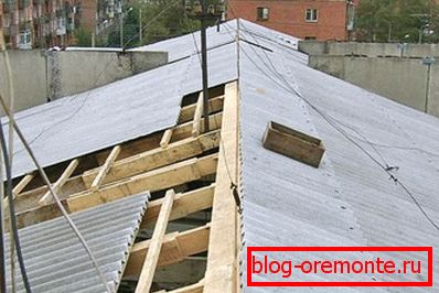 The process of laying slate
