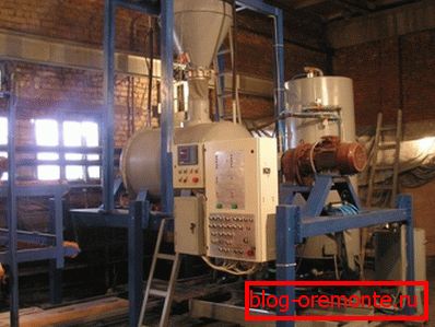 Industrial equipment for the manufacture of aerated concrete Industrial equipment for the manufacture of aerated concrete