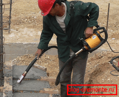The process of vibrocompaction The process of vibrocompaction