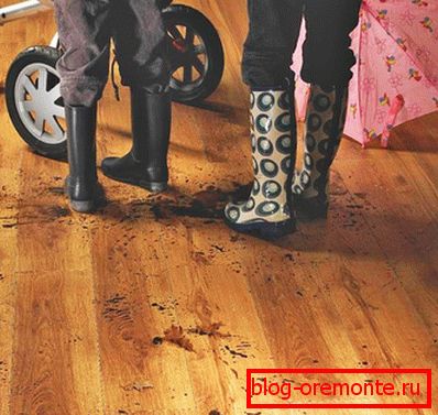 Stains and dirt