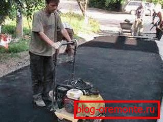 Vibrating plate work. Vibrating plate work.