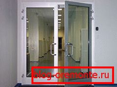 Installation of aluminum doors