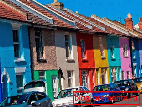 Multi-colored facades