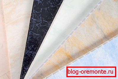 PVC panels can be different colors and textures