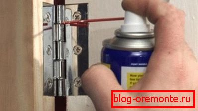 Adjustment and lubrication of door hinges Adjustment and lubrication of door hinges