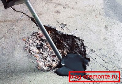 Repair concrete floor