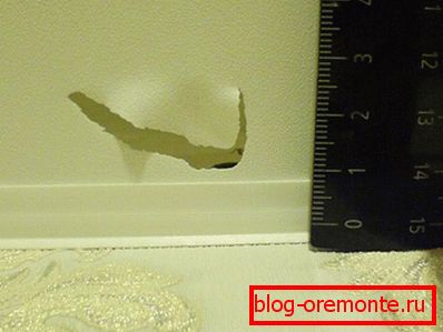 Repair the stretch ceiling itself