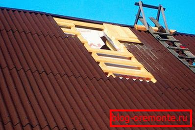 We repair an ondulin roof