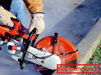 Cutting concrete structures outside Cutting concrete structures outside