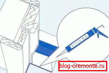 Figure 11. Applying sealant with a syringe. Figure 11. Applying sealant with a syringe.