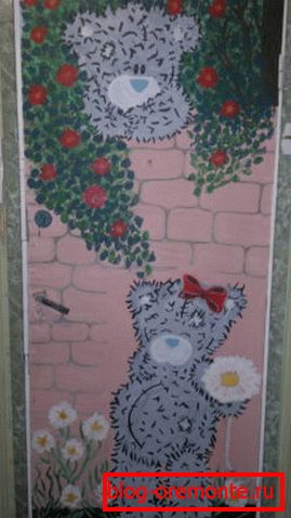 Painted doors in the children's room