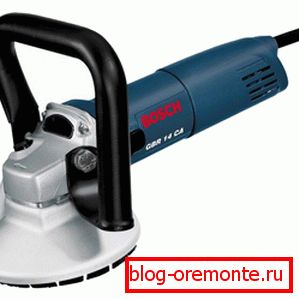 Manual grinder for concrete from the company Bosch Manual grinder for concrete from the company Bosch
