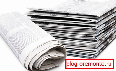 With the help of old newspapers With the help of old newspapers