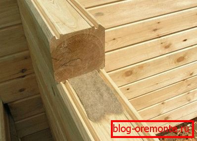 Self-expanding sealer is jute felt, which fits between the grooves Self-expanding sealer is jute felt, which fits between the grooves