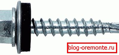 Rubber self-tapping screw