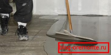 Independent production of self-leveling floor Independent production of self-leveling floor