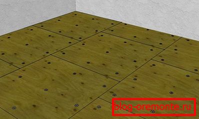 Plywood laying scheme