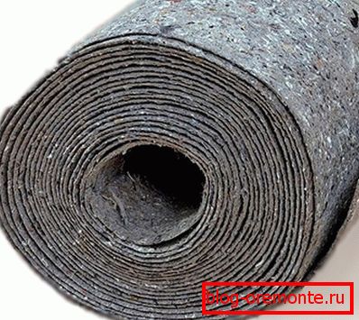 Wool backing under linoleum on concrete floor Wool backing under linoleum on concrete floor