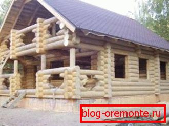 Chic mansion of otsilindrovannogo logs - made from timber is cheaper Chic mansion of otsilindrovannogo logs - made from timber is cheaper