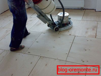 Sanding plywood