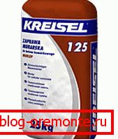 Putty for aerated concrete is sold in bags of 25 kilograms Putty for aerated concrete is sold in bags of 25 kilograms