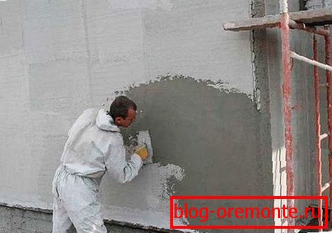 Plaster on polyfoam