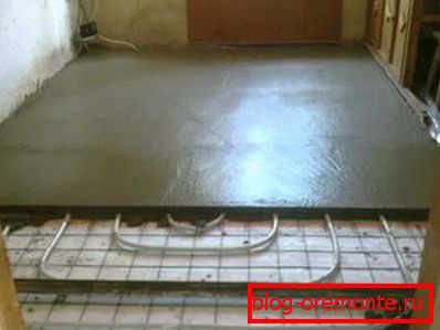 Floor heating system in concrete Floor heating system in concrete